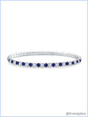 925 Sterling Silver Tennis Bracelet for Women Birthstone Jewelry